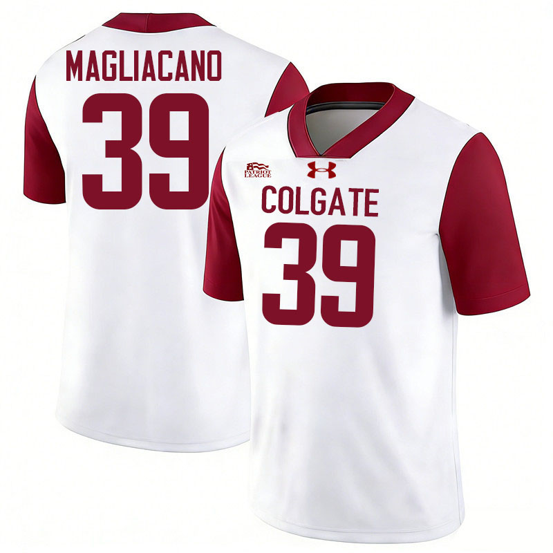 Colgate Raiders #39 Christian Magliacano College Football Jerseys,Uniforms-White